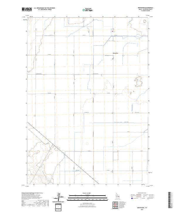 USGS Topographic Map – Monteview