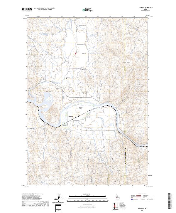 USGS Topographic Map – Montour