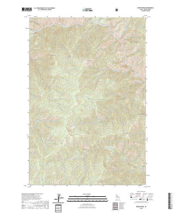 USGS Topographic Map – Moose Ridge