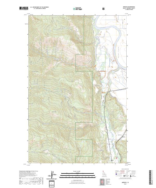 USGS Topographic Map – Moravia