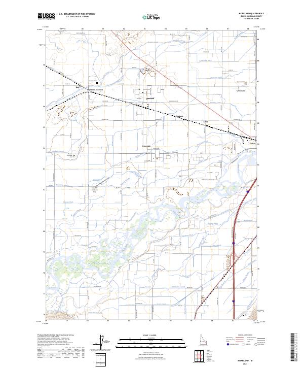 USGS Topographic Map – Moreland