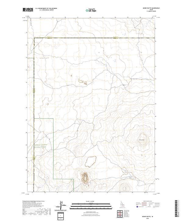 USGS Topographic Map – Mosby Butte