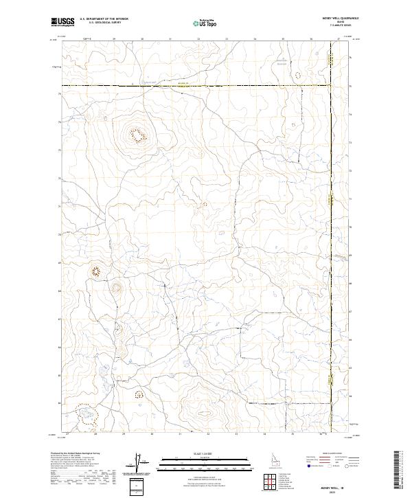 USGS Topographic Map – Mosby Well