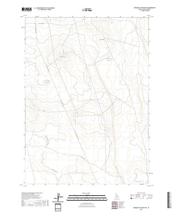 USGS Topographic Map – Mosquito Lake Butte