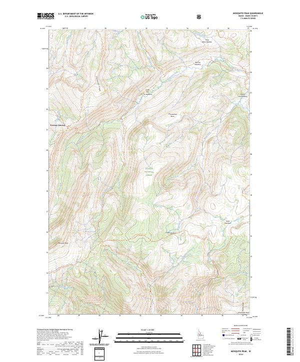 USGS Topographic Map – Mosquito Peak