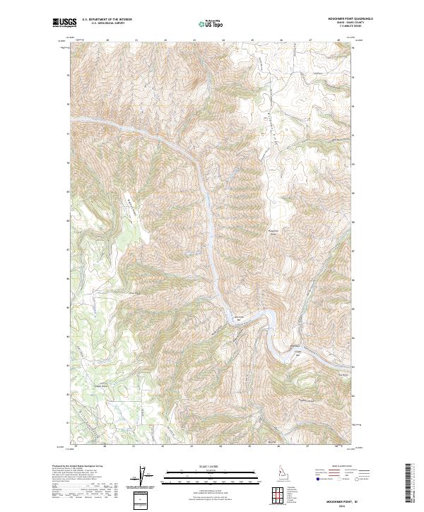 USGS Topographic Map – Moughmer Point