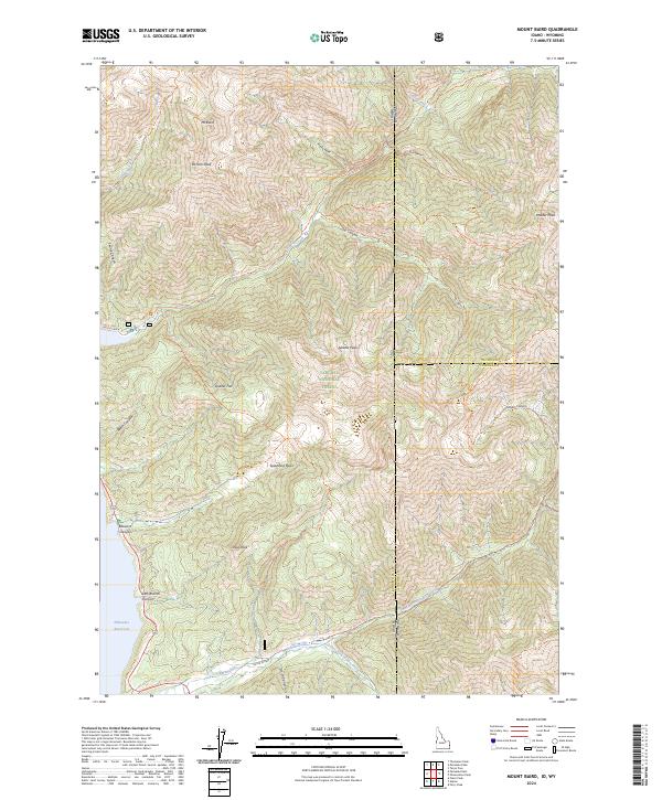 USGS Topographic Map – Mount Baird
