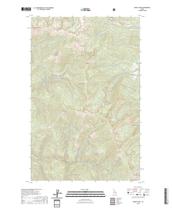 USGS Topographic Map – Mount Casey