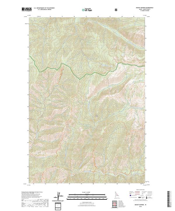 USGS Topographic Map – Mount George