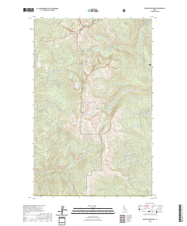 USGS Topographic Map – Mount Roothaan