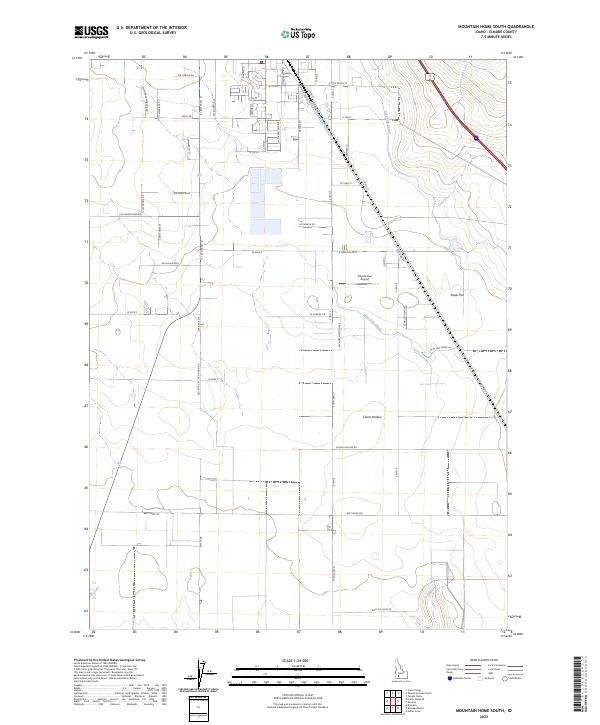 USGS Topographic Map – Mountain Home South