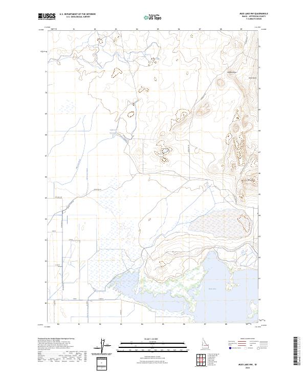 USGS Topographic Map – Mud Lake NW