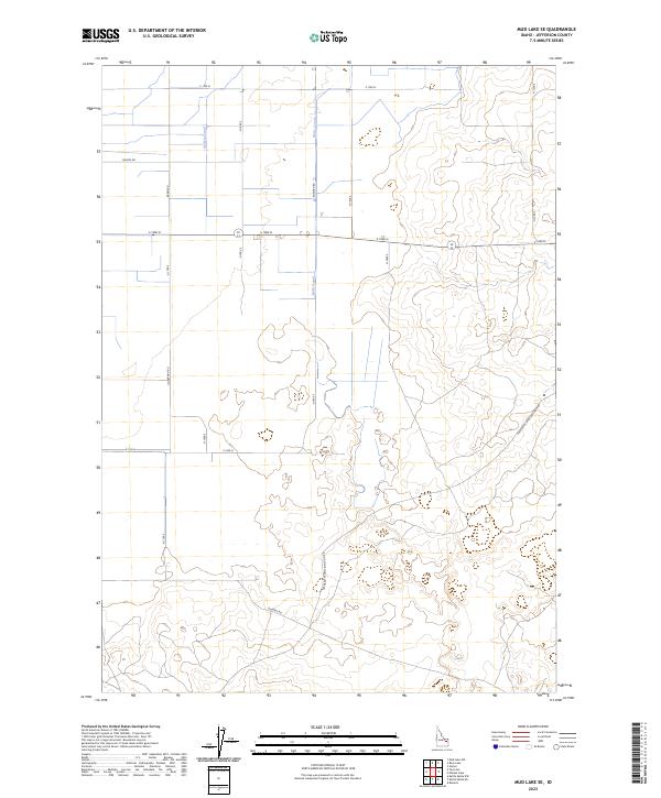 USGS Topographic Map – Mud Lake SE