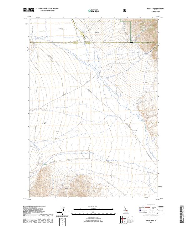 USGS Topographic Map – Mulkey Bar