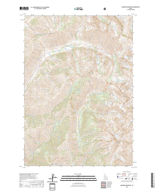USGS Topographic Map – Nahneke Mountain