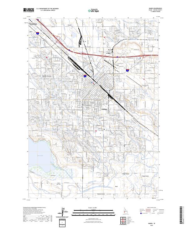USGS Topographic Map – Nampa