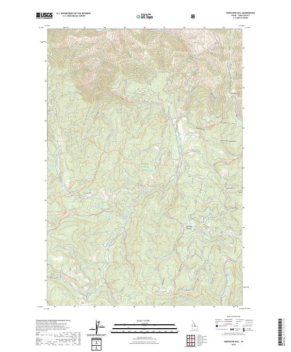 USGS Topographic Map – Napoleon Hill