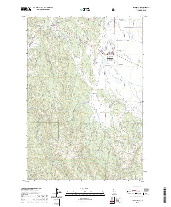 USGS Topographic Map – New Meadows