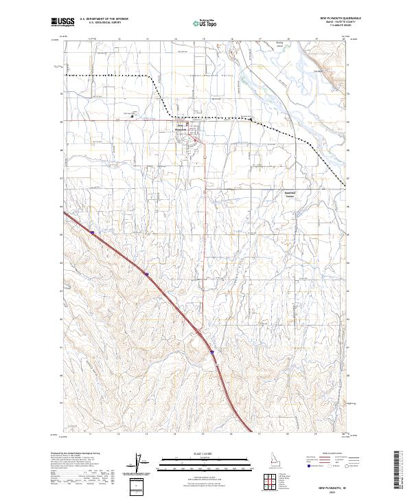 USGS Topographic Map – New Plymouth