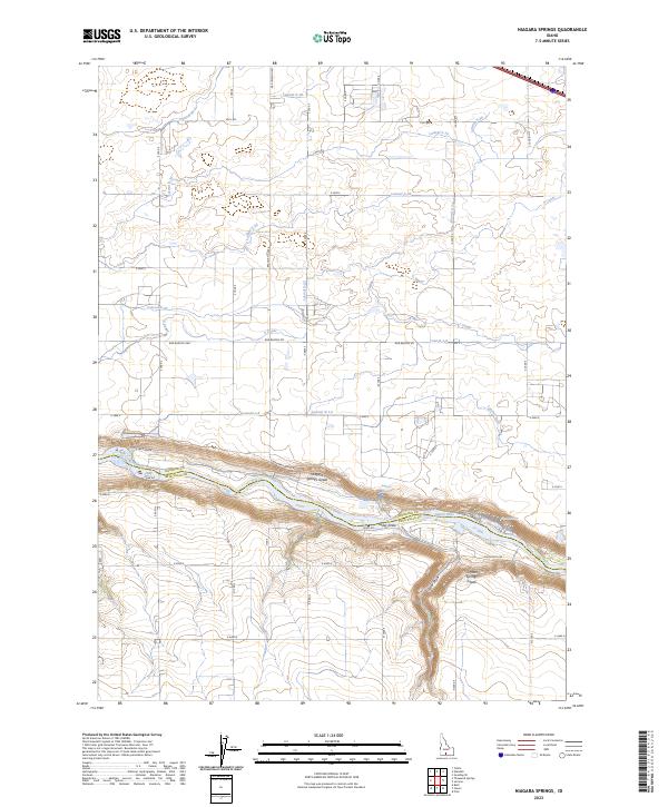 USGS Topographic Map – Niagara Springs