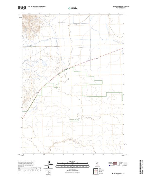 USGS Topographic Map – Nichols Reservoir