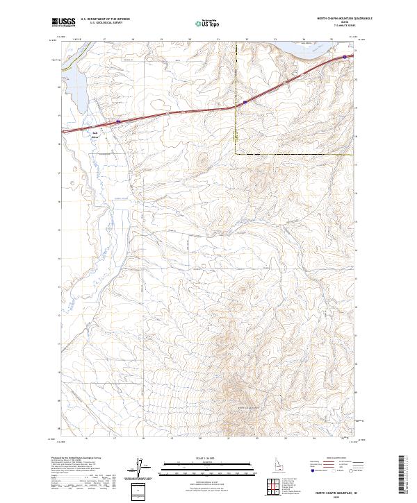 USGS Topographic Map – North Chapin Mountain