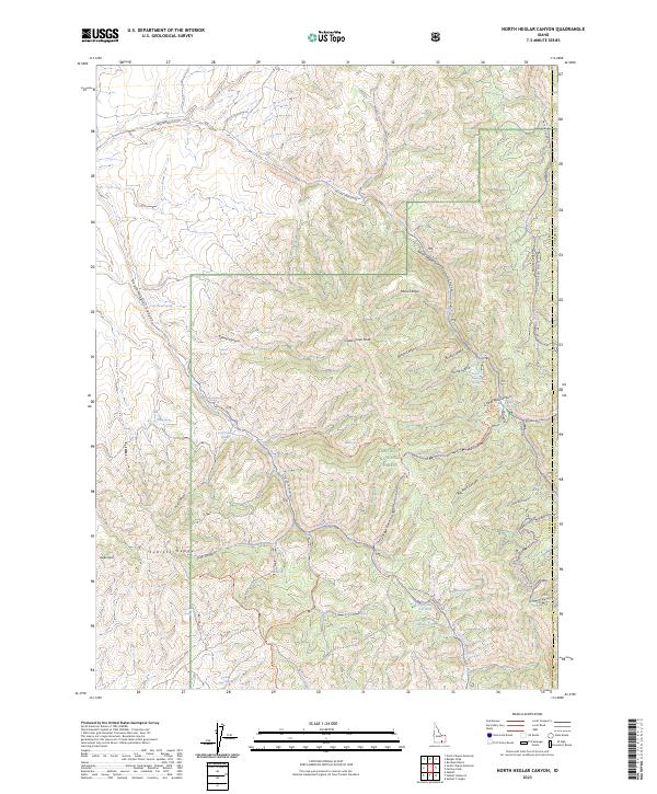 USGS Topographic Map – North Heglar Canyon