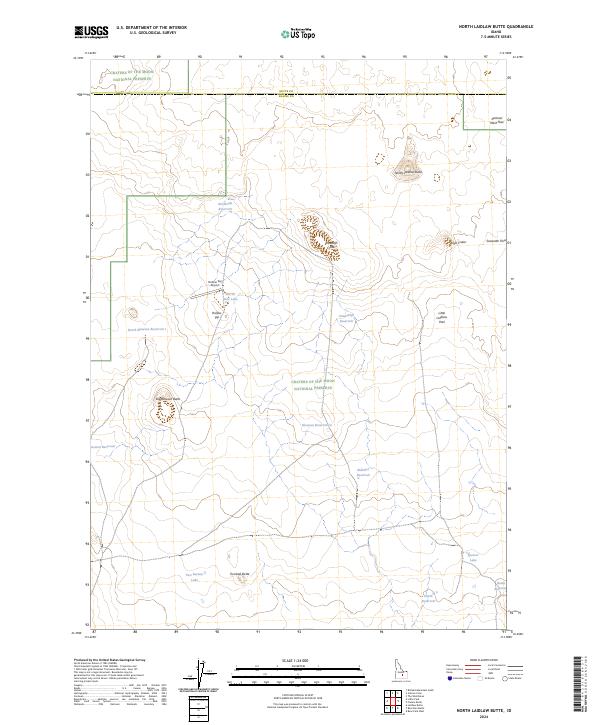 USGS Topographic Map – North Laidlaw Butte
