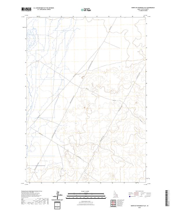 2023 Map of North of Ryegrass Flat, 2023 Print