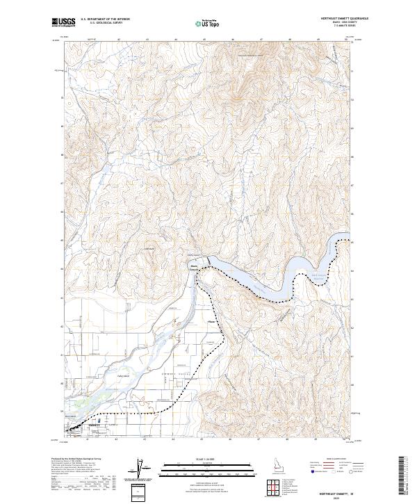 USGS Topographic Map – Northeast Emmett