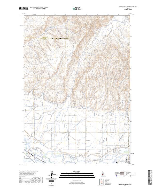 USGS Topographic Map – Northwest Emmett