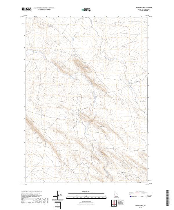 USGS Topographic Map – Notch Butte