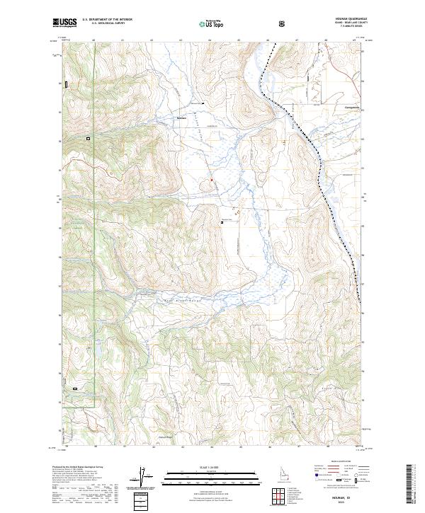 USGS Topographic Map – Nounan