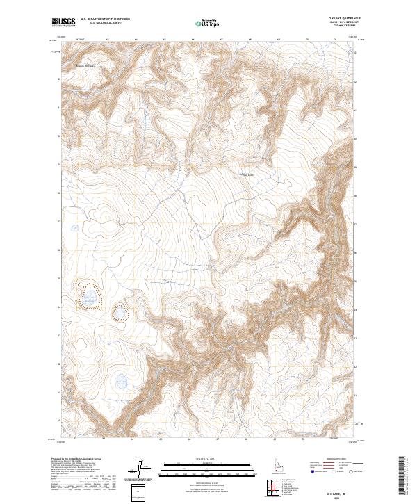 USGS Topographic Map – O X Lake