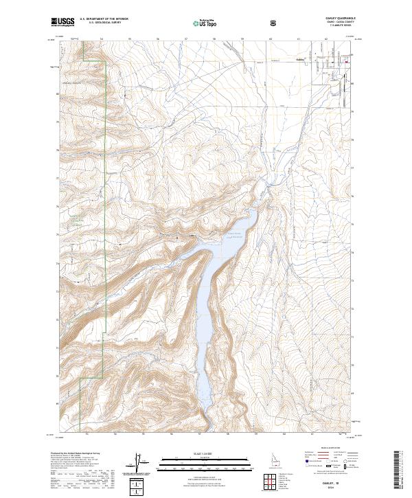 USGS Topographic Map – Oakley