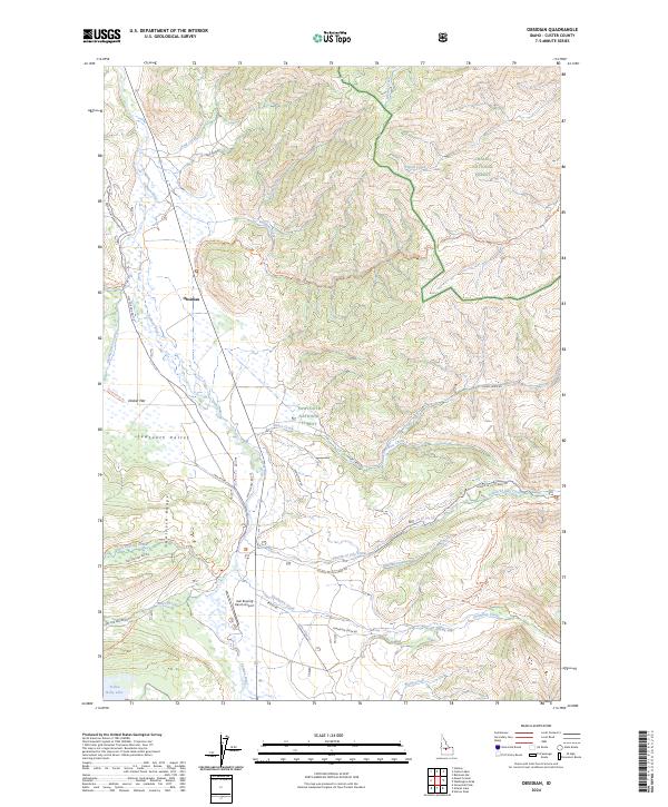 USGS Topographic Map – Obsidian