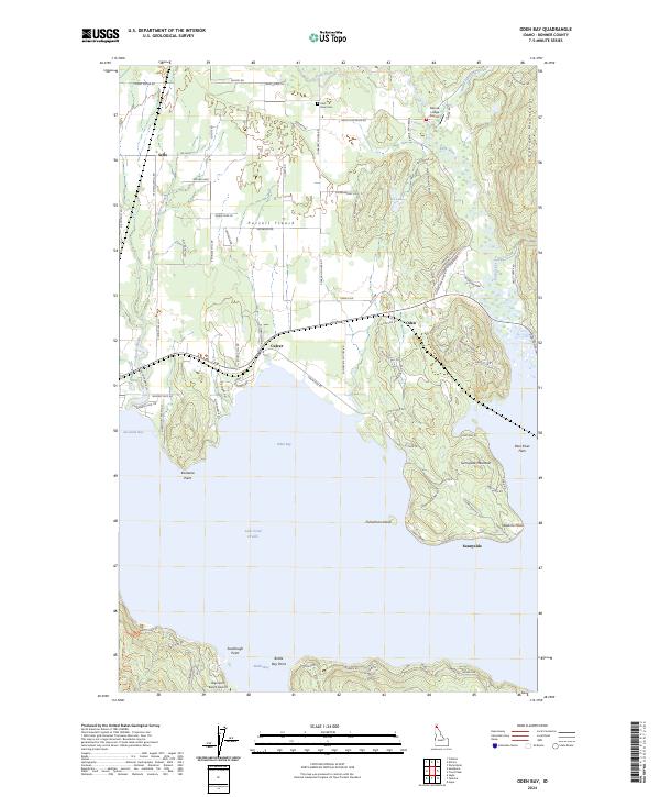USGS Topographic Map – Oden Bay