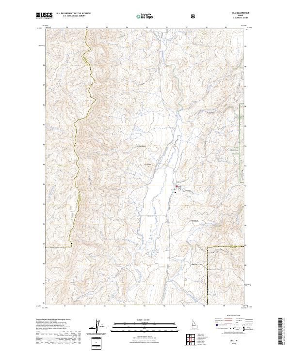 USGS Topographic Map – Ola