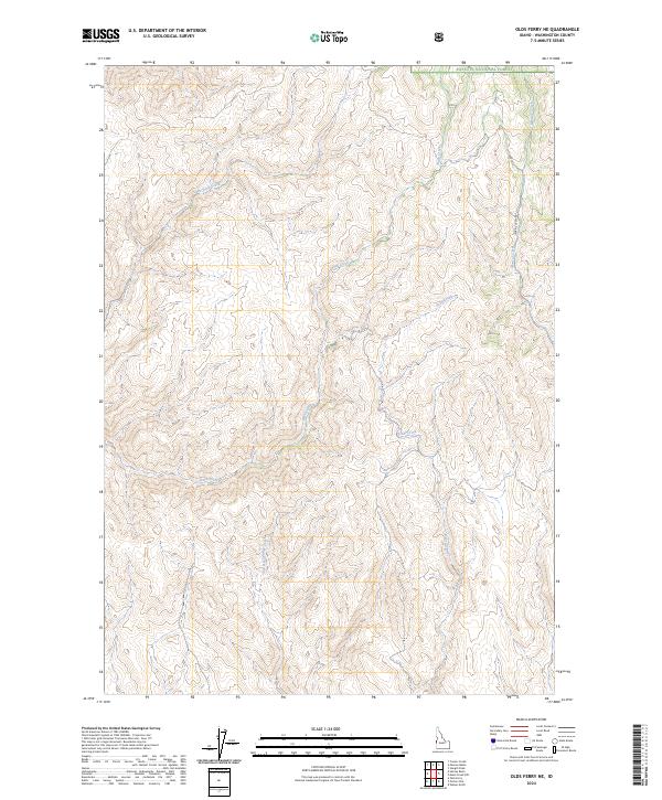 2024 Map of Olds Ferry NE, 2024 Print