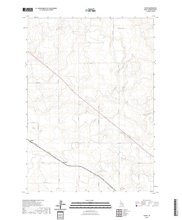 USGS Topographic Map – Olsen