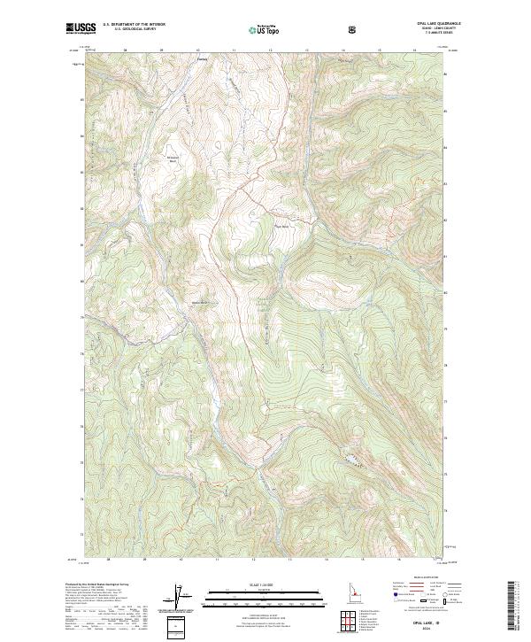 USGS Topographic Map – Opal Lake