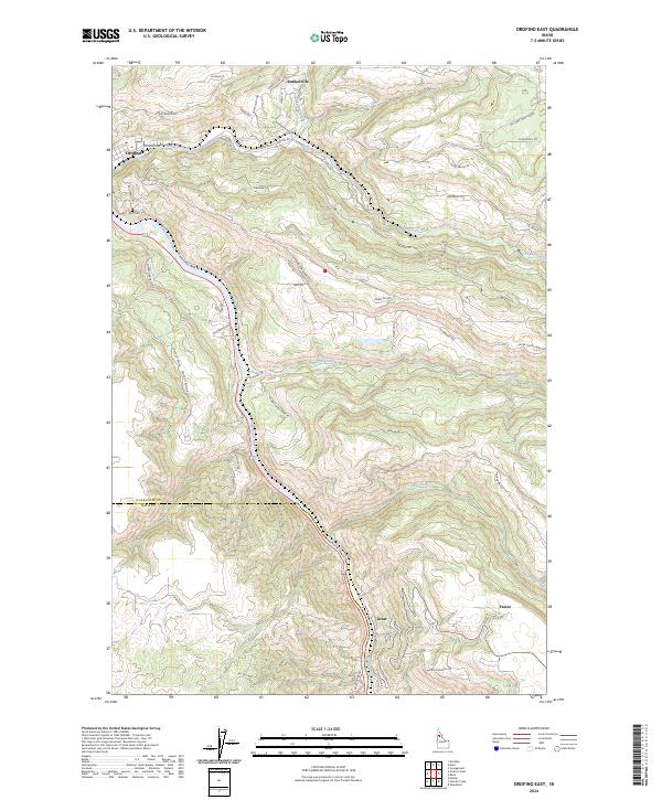 USGS Topographic Map – Orofino East