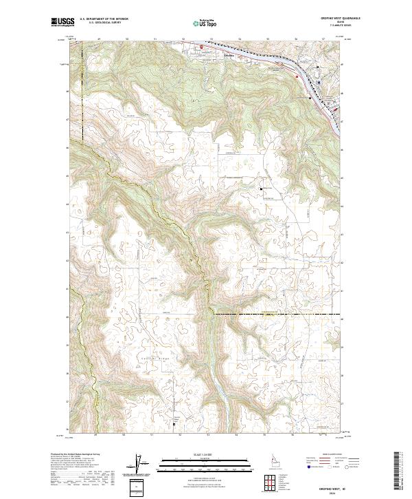 USGS Topographic Map – Orofino West
