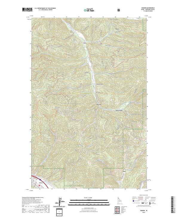 USGS Topographic Map – Osburn