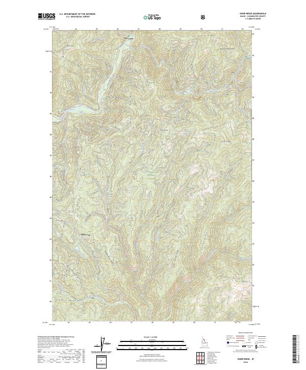 USGS Topographic Map – Osier Ridge