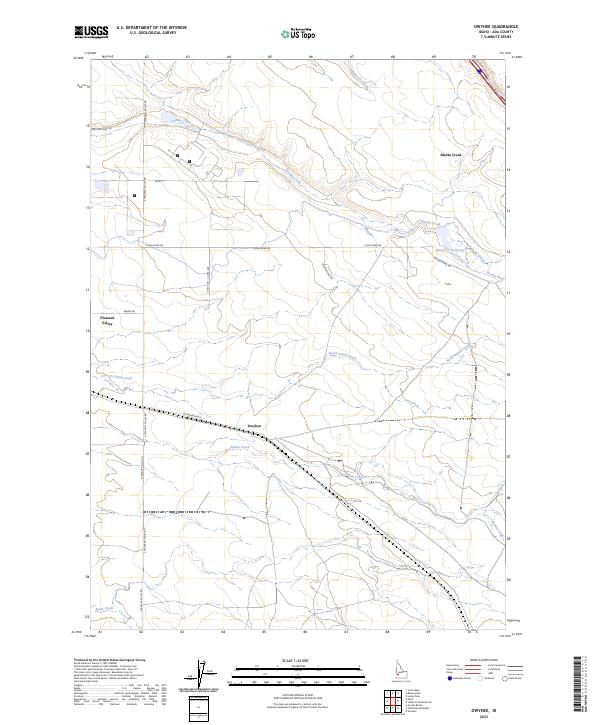 USGS Topographic Map – Owyhee