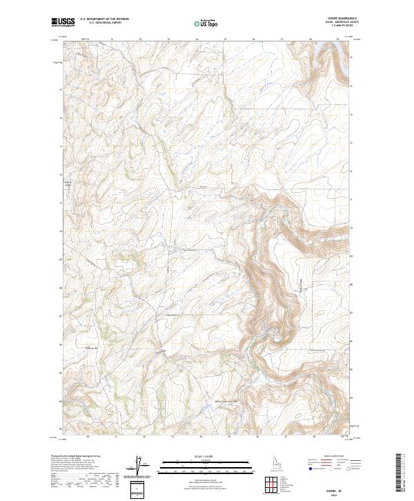 USGS Topographic Map – Ozone