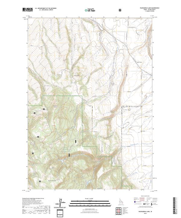 USGS Topographic Map – Packsaddle Lake
