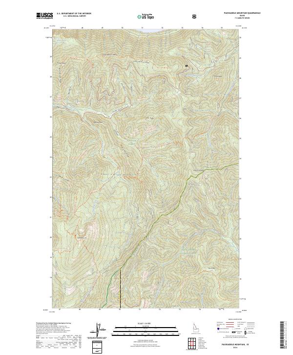 USGS Topographic Map – Packsaddle Mountain