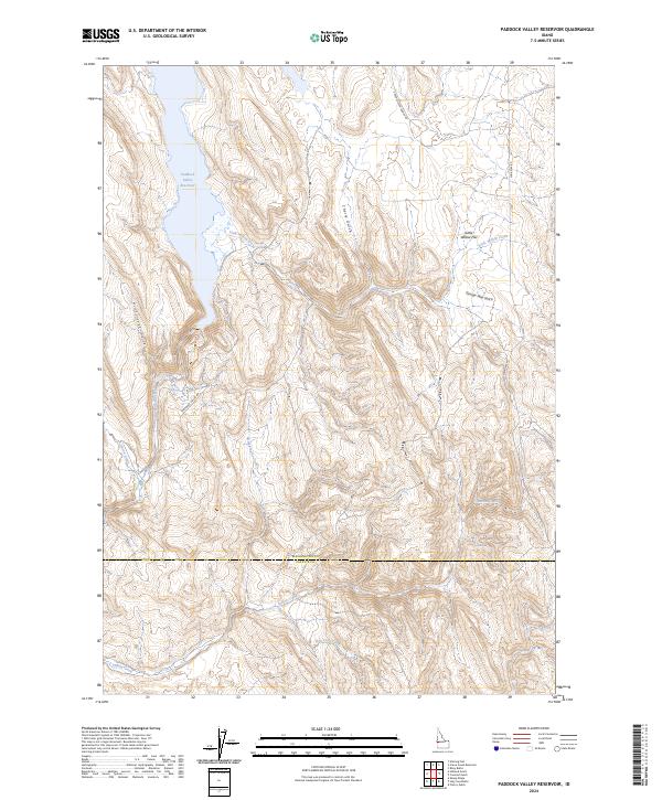 USGS Topographic Map – Paddock Valley Reservoir